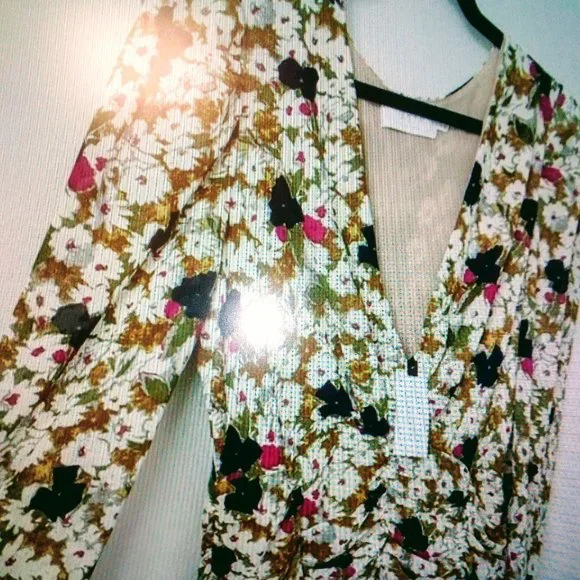 NWT 💐 ASTR 3/4 Sleeve Cinch Waist Dress (L) - Picture 6 of 9